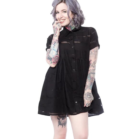 Iron Fist Dresses & Skirts - IRON FIST BONE ME BABYDOLL DRESS Size M